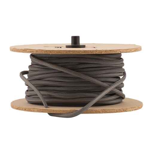 [ELKCTGRISOSC] CABLE TEXTIL GRIS OSCURO X METRO