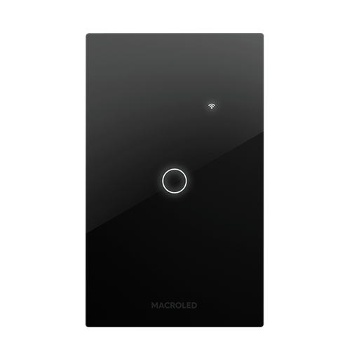 [CORTSX1N] TECLA SMART MACROLED NEGRO 1 CANAL AC110-240V MAX 10A