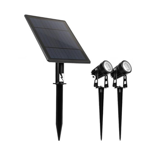 [CORELSX2-2W-IP65-WW] Estaca solar 1 panel 2 estacas 2W Macroled calido