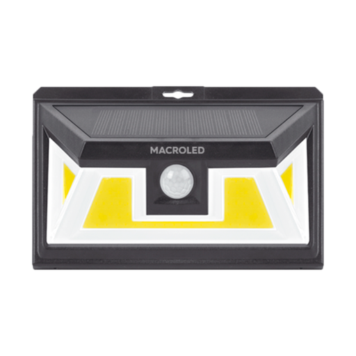 [CORASPSM-5W-IP65-WW] Artefacto exterior solar de pared 5W c/sensor de mov. Macroled calido