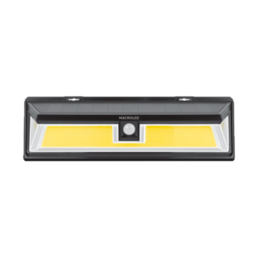[CORASPSM-10W-IP65-WW] Aplique solar 10w c/ sensor de movimiento IP65 Macroled calido