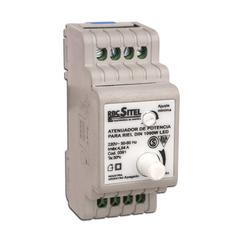 [RBC0391] ATENUADOR DE POTENCIA PARA LED 1000W - ATENUADOR PARA RIEL DIN