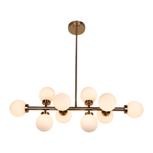 [CANPT907010] Plafón de techo BALL 10 - G9 10X60W - Color: Cobre