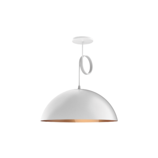 [SPLBELL06-BC1L] BELL06. COLG 1 LUZ 40CM BLANCO-COBRE