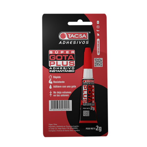[TACPTAINSGOT01] Super Adhesivo Instantaneo Pomo gota 2 g