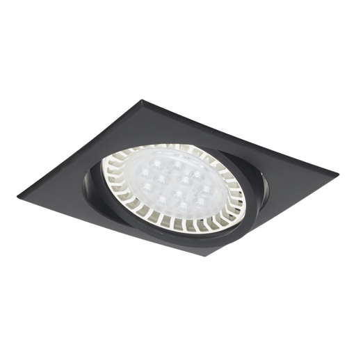 [FERSE-118NEG] Spot de embutir 160 x 160 mm. de pvc p/AR-111