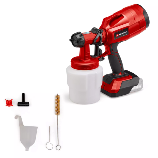 [ITU4260025] TC-SY 18/60 Li sola- Pistola de pintar inalámbrica 18V. Capacidad del tanque 800ml - Salida de aire ajustable a posición vertical y horizontal - Batería compatible con Power x-Change. Equipo sin batería ni cargador.