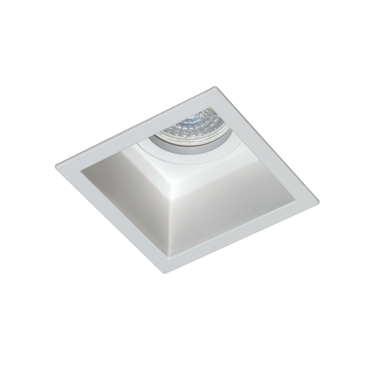 [DABEmbu-9 Blanco] Embutido cuadrado movil aluminio blanco para GU10