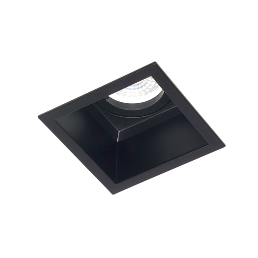 [DABEmbu-9 Negro] Embutido cuadrado movil aluminio negro para GU10