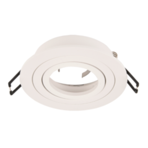 [CORAERD-X1-B-ALU] ARTEFACTO DE EMBUTIR REDONDO DICRO X1 MOVIL ALUMINIO BLANCO