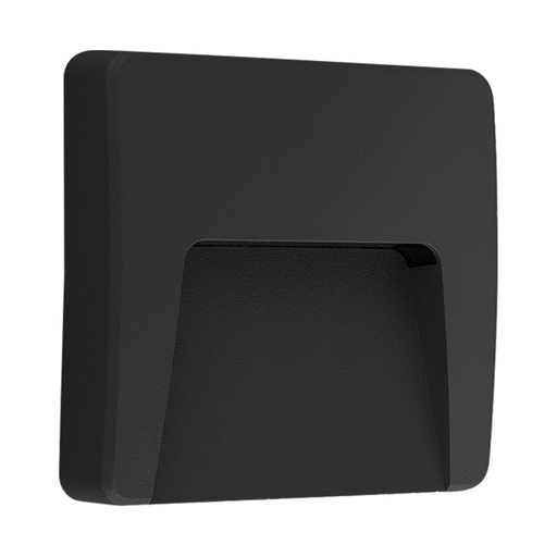 [CORAECN-3W] ARTEFACTO DE APLICAR EXTERIOR CUADRADO, COLOR NEGRO, UNIDIRECCIONAL, IP65, AC100-240V, 3W 100LM, RA>80, BLANCO CALIDO