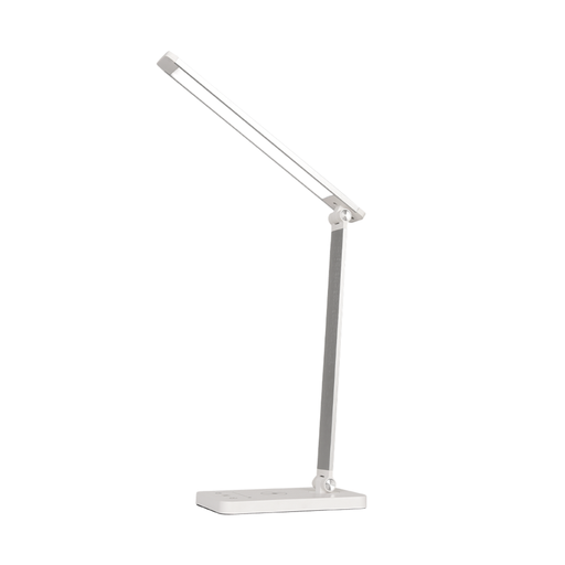 [CORPLUTON BLANCO] LAMPARA LED VELADOR BLANCO, 5W 300LM, AC100-240V, RA>80, 3 TEMP COLOR, DIMEABLE, CARGADOR INALAMBRICO, SALIDA USB, MEMORIA ULTIMA FUNCION