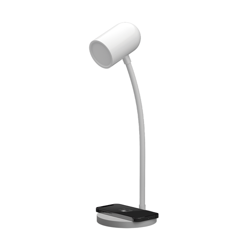 [CORSATURNO BLANCO] LAMPARA LED VELADOR BLANCO, 4W 230LM, AC100-240V, RA>80, BLANCO CALIDO, DIMEABLE, CARGADOR INALAMBRICO, MEMORIA ULTIMA FUNCION