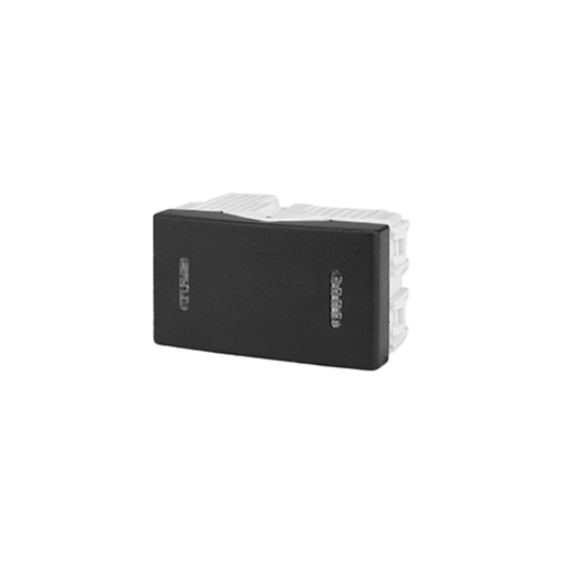 [KALKD40116] Interruptor unipolar combinado Kalop negro