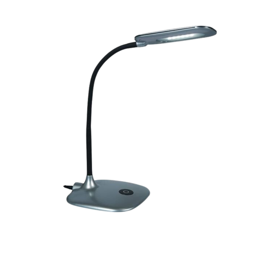 [DABNERON-V GRIS] Velador flexible gris con 3 intensidades de luz de led