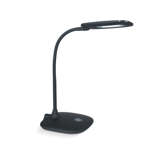 [DABNERON-V NEGRO] Velador flexible negro con 3 intensidades de luz de led