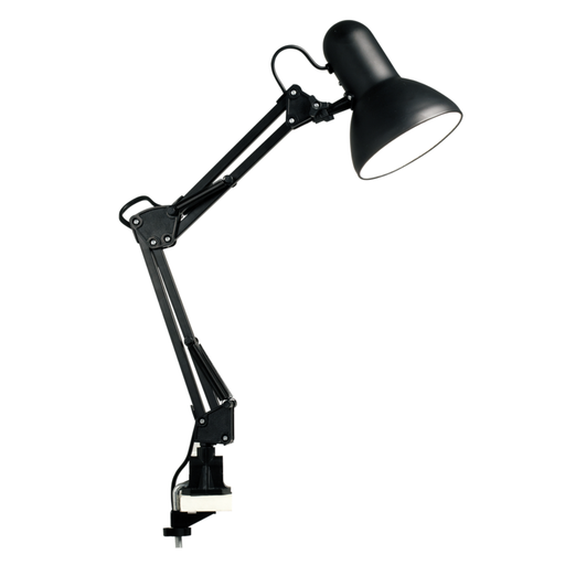 [DABClassic-Morsa Negra] Lampara de escritorio negra c/morsa