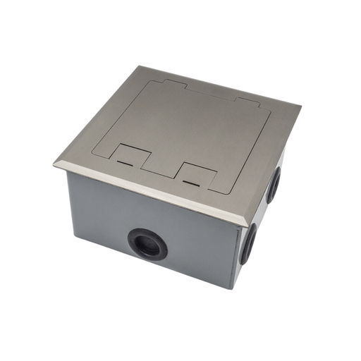 [CAM1748] CAJA EMBUTIR PISO METALICA ACERO P-8 MODULOS