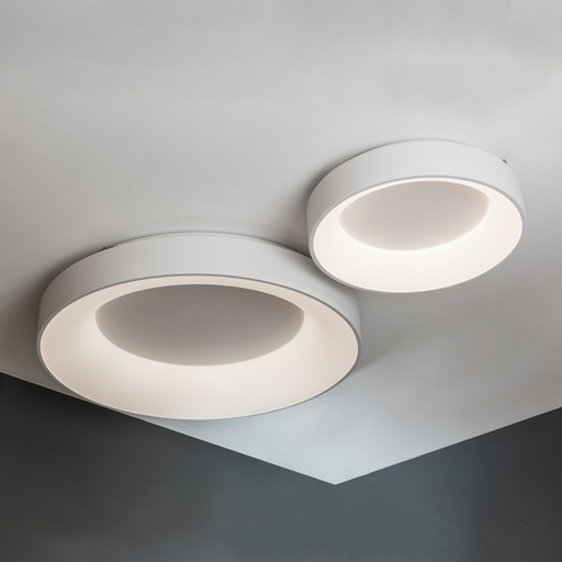 [VONVK-NBAGEL-BL-40W-WW DIM] Iluminación Interior de techo VK N BAGEL 40w blanco2480 lmD 450x H 100 mm