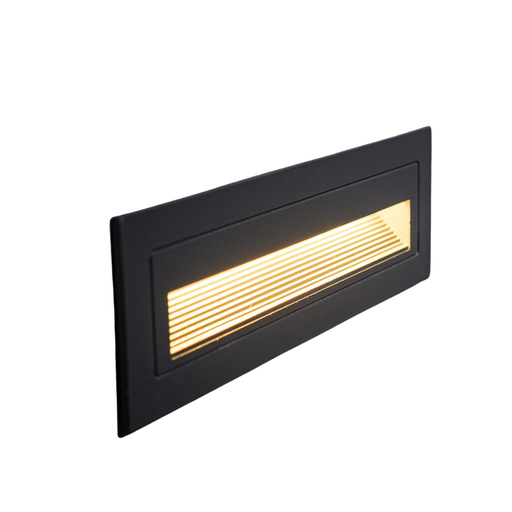 [VONVK-BRISA H-GR-5W-3000] Iluminación Exterior de pared embutido VK-BRISA H-GR-5W-3000 5W gris 350 210x65x60mm