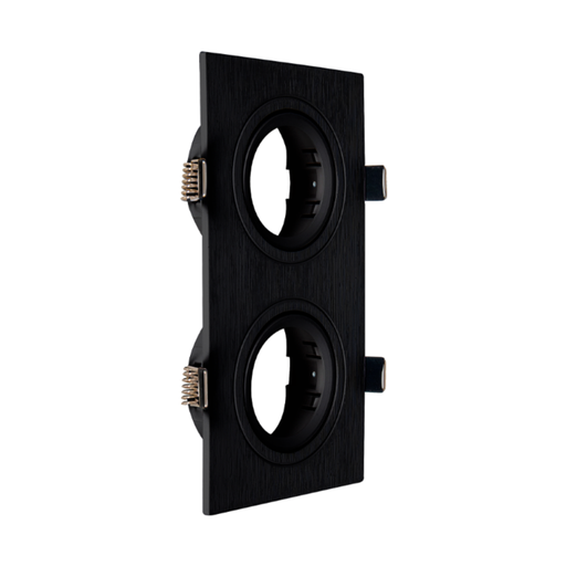 [CORAECD-X2-N-PC] ARTEFACTO DE EMBUTIR CUADRADO DICRO X2 MOVIL PVC NEGRO