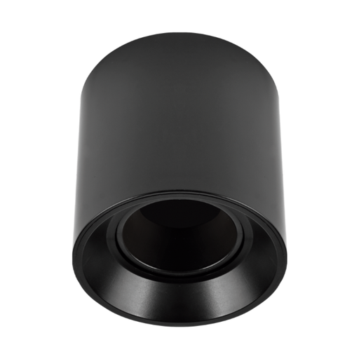 [CORAPRDL-X1-N-PC] ARTEFACTO PLAFON REDONDO DICRO X1 MOVIL PVC NEGRO LISO