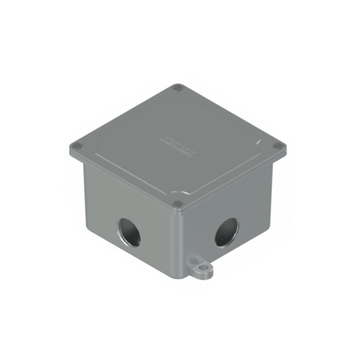 [MICCDT 10-100] ACCESORIOS SIN ROSCA DAISA - CAJAS MÚLTIPLES Y ACCESORIOS - CAJA DE PASO  Uso exterior, 10x10, c/4 agujeros 1"