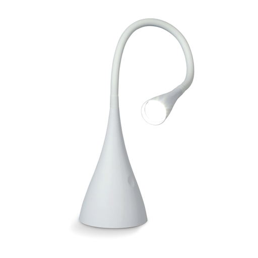 [DABARGENTA-V BLANCA] Lamp de mesa c/3 posiciones de luz; pintura soft blanca 1x4w
