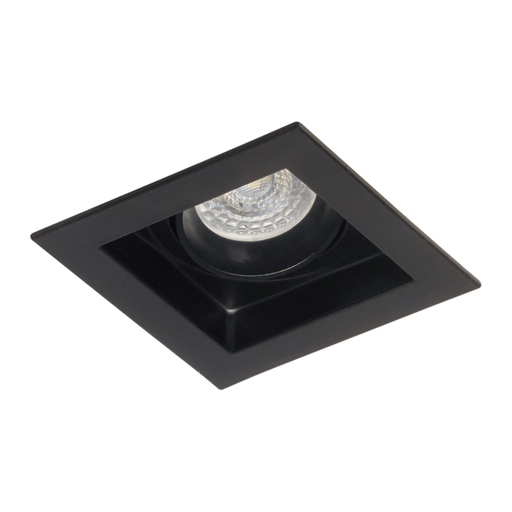 [DABEMBU-2 NEGRO] Embutido cuadrado movil aluminio negro para GU10