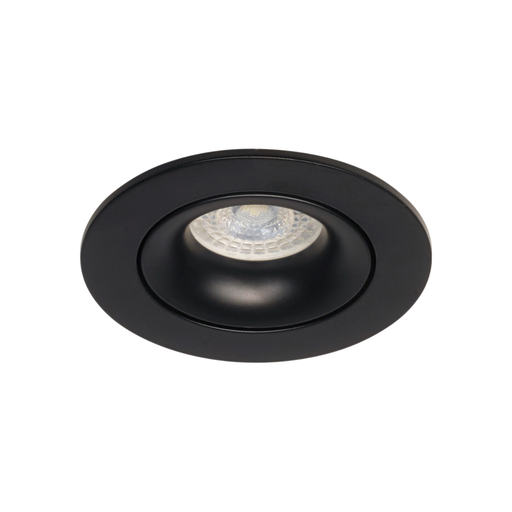 [DABEMBU-3 NEGRO] Embutido rerondo movil de aluminio negro para GU10