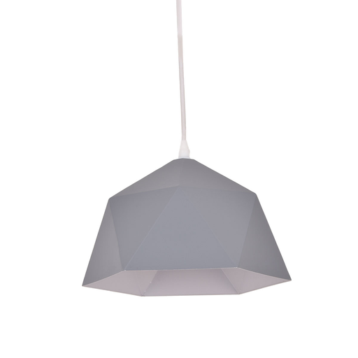 [CEGGLCI-GGE27] Luminaria colgante geométrica - gris