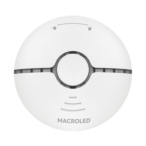 [CORSSH-30M2-2AAA] SENSOR SMART MACROLED PARA DETECCION DE HUMO, 30 M2, 2 PILAS AAA CON ALARMA SONORA
