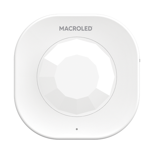 [CORSMSTB-360-5M-BL] SENSOR DE MOV SMART TECHO BLANCO MACROLED, 5M DE ALCANCE, 360º, BATERIA RECARGABLE X USB