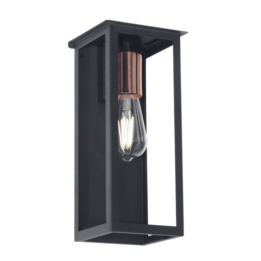 [FERF-152N/T] Farol "NOVARA" de hierro p/pared chico (H:315 mm.)