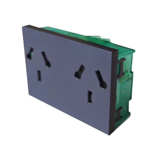 [CAM7989] MOD.TOMA BIP.C/TIERRA COMB.DOBLE "EASYFIT" SIN DERIVAC. GRIS 