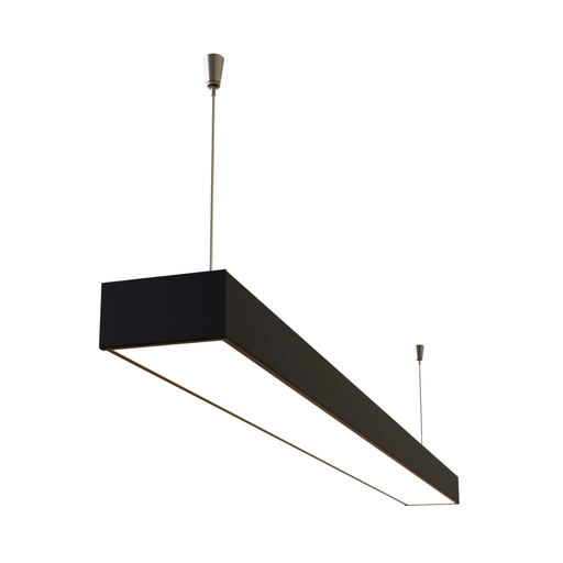 [SPLLINE2L1200N] LINE 1200. COLGANTE NEGRO  2x18w P/TUBO LED