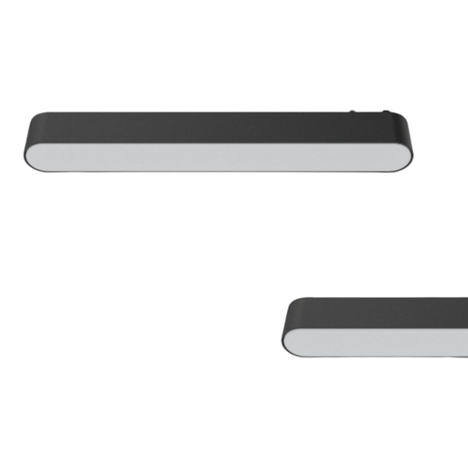 [CORRMS-CD222-N-12W-WW] CABEZAL DIFUSO NEGRO PARA RIEL MAGNETICO SKYLINE 222MM MACROLED, DC48V, 12W, 2700K, 90°, RA>90