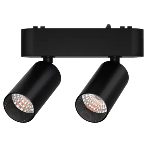 [CORRMS-CMD-N-10W-24G-WW] CABEZAL MOVIL DOBLE ANTIDESLUMBRAMIENTO NEGRO PARA RIEL MAGNETICO SKYLINE ø31MM MACROLED, DC48V, 10W, 2700K, 24°, RA>90