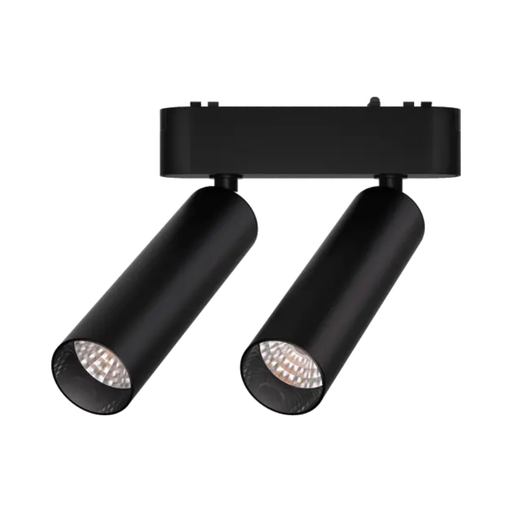 [CORRMS-S-CMD-N-14W-24G] CABEZAL MOVIL DOBLE ANTIDESLUMBRAMIENTO SMART NEGRO SMART PARA RIEL MAGNETICO SKYLINE ø31MM MACROLED, DC48V, 14W, 2000-5000K, 24°, RA>90