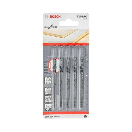 [ITU2608667304] Hoja de Calar - T101AO - Madera (Corte Limpio) - Blister x 5 unidades