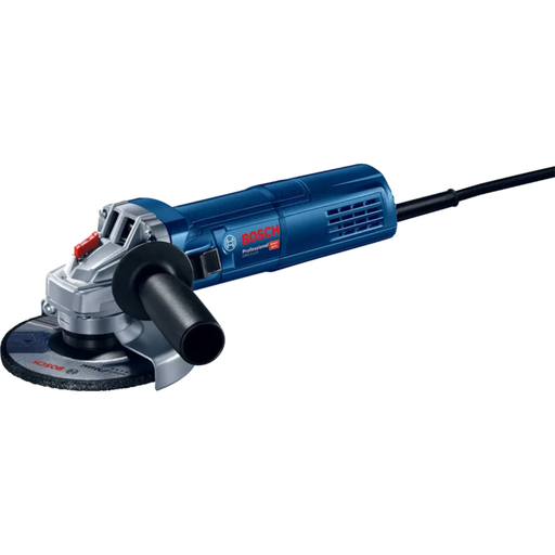[ITU06013960H1] Mini amoladora GWS 9-125. Potencia: 900w - Rotaciones por minuto:11000rpm - Diámetro del disco: 125mm - Perímetro: 187mm - Rosca del eje:M14; 5/8 Peso: 2.1 kg.Accesorios: 1 llave de apriete, 1 tuerca de apoyo, 1 tuerca de apriete,1 capa protectora, 1 empuñadura auxiliar. Heavy Duty Garantía dos años.
