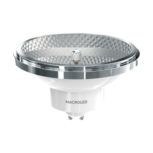 [CORAR111-C-11W-12DWW] AR111 MACROLED 11W GU10 COB NO DIM AC100-240V FP>0.9 CALIDO 2700K 12º 950LM