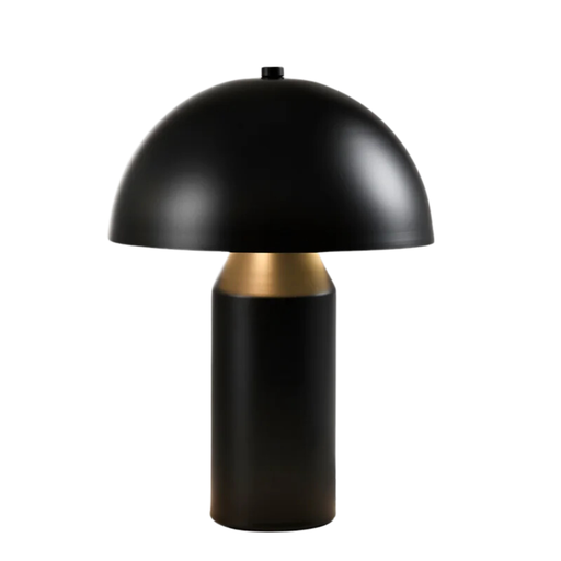 [CIE27037/NE] MALBEC - LAMPARA DE MESA 2XE27 NEGRA