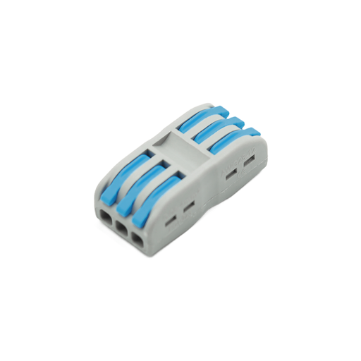 [TBCQCT-223] TERMINAL DE CONEXIÓN RAPIDA 3 ENTRADA / 3 SALIDA - AZUL