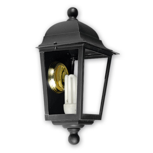 [FAR4290/NE] Farol cuatro caras cerrado, techo desmontable de aplicar pvc negro