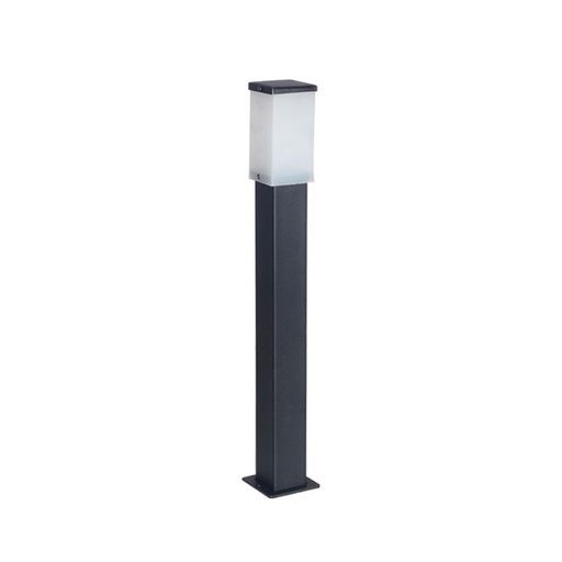 [FAR7005/BNE] Farola con difusor de polipropileno opal H 630 mm Caño 60 mm x 60 mm x 1,2 mm negra
