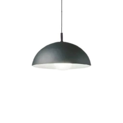 [FAR0306/CGP-BL] Colgante media esfera, ø 400 mm color gris plomo-blanco