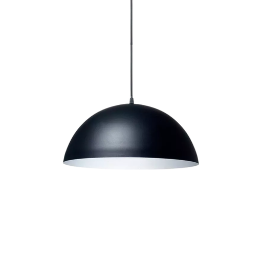 [FAR0306/BNE-BL] Colgante media esfera, ø 300 mm negro-blanco