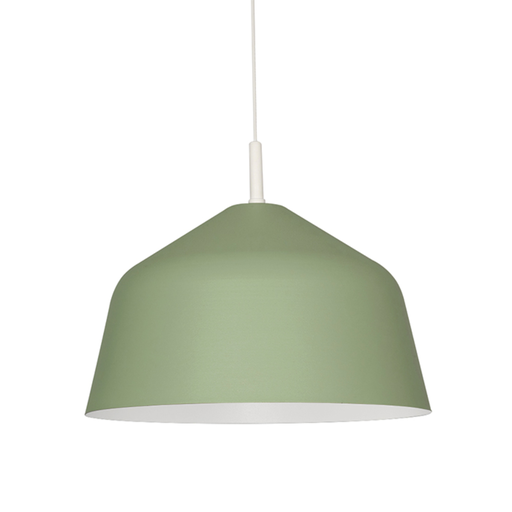[FAR0377/VE-BL] Colgante expresso Ø 400mm verde pastel-blanco