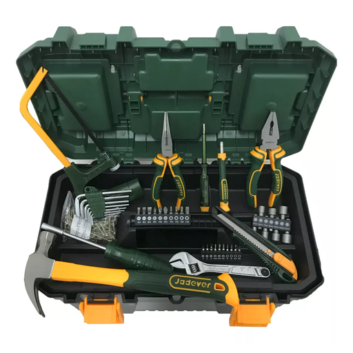 [CORJDHS3B85] Kit de herramientas manuales de 85 piezas - Incluye varias heramientas manuales + caja de herramientas de PVC